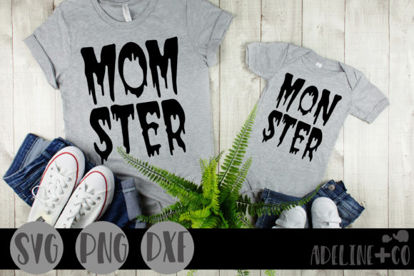 Download Momster Monster Matching T-Shirt - Momster monster Collection