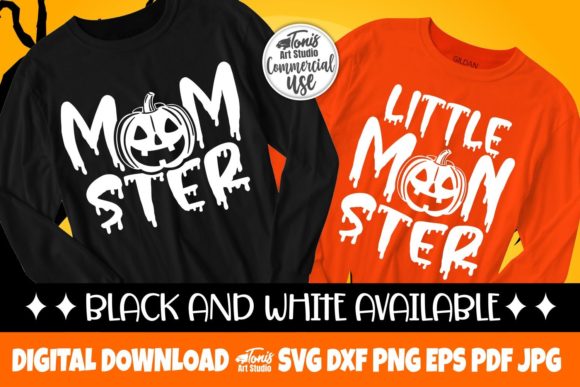 Download Mom Halloween SVG, Little Monster Svg - Premium Resources